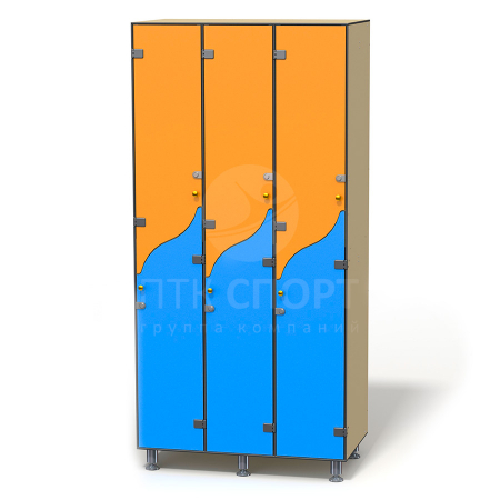 HPL Шкаф 3-2  Волна